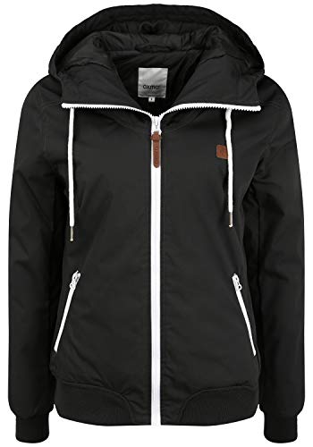 OXMO Tila Damen Übergangsjacke Jacke mit Kapuze, Größe:M, Farbe:Black (799000) von OXMO