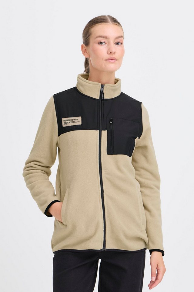 OXMO Fleecejacke OXNETE Kuschelige Fleecejacke mit praktischen Taschen und Stehkragen von OXMO