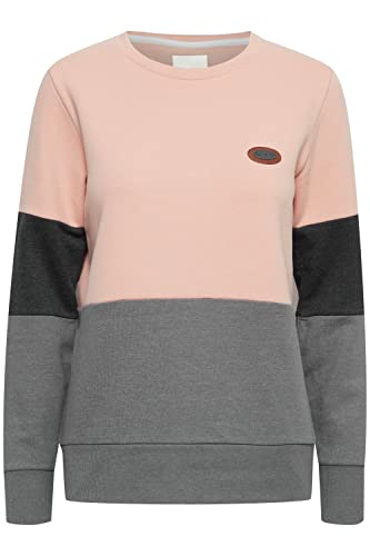 OXMO Trine Damen Sweatshirt Pullover Sweater, Größe:M, Farbe:Mahogany Rose (151511) von OXMO