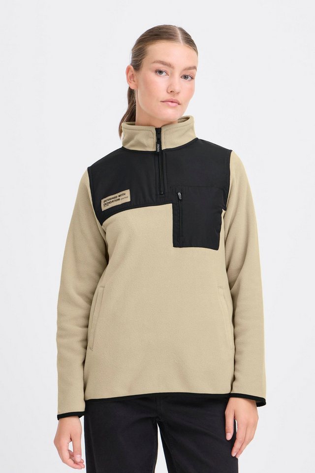 OXMO Troyer OXNETE HALFZIP Modischer Fleecetroyer mit Stehkragen von OXMO