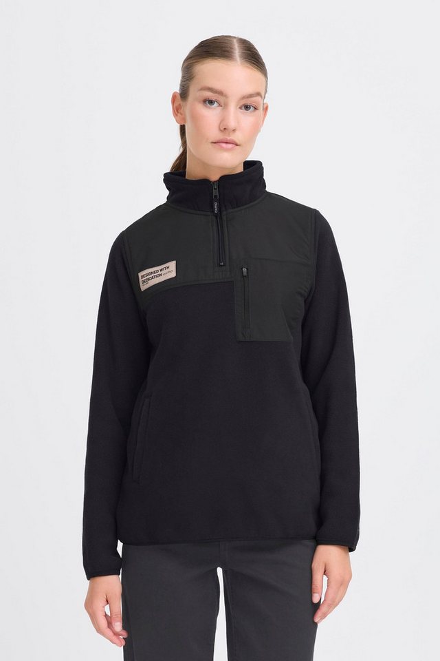 OXMO Troyer OXNETE HALFZIP Modischer Fleecetroyer mit Stehkragen von OXMO