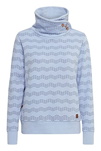 OXMO Vernita Sweatpullover Sweatshirt Herren Pullover mit Tubeneck mit Stehkragen, Größe:M, Farbe:Brunnera Blue (163922) von OXMO