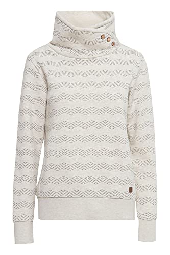 OXMO Vernita Sweatpullover Sweatshirt Herren Pullover mit Tubeneck mit Stehkragen, Größe:M, Farbe:Oyster Grey Melange (201144) von OXMO