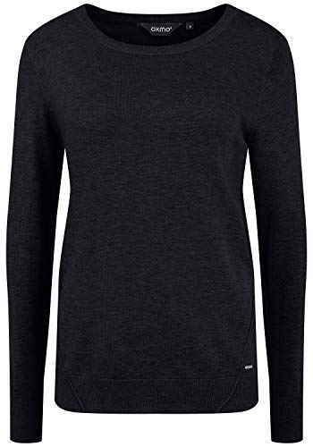 OXMO Winova Damen Strickpullover Feinstrick Pullover, Größe:L, Farbe:Black (194007) von OXMO