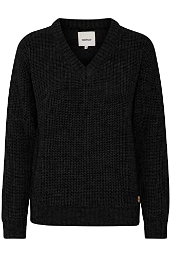 OXMO by OXNanny Damen Strickpullover Grobstrick Pullover V-Ausschnitt von OXMO