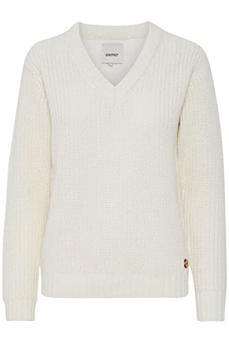 OXMO by OXNanny Damen Strickpullover Grobstrick Pullover V-Ausschnitt von OXMO