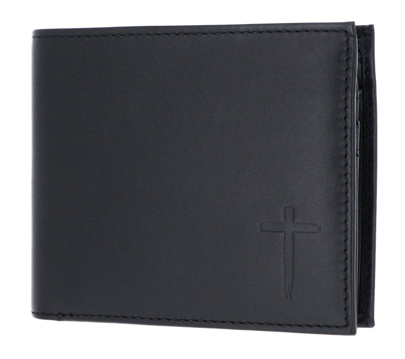 OXMOX Geldbörse Querscheinbörse, aus echtem Rindsleder mit RFID-Blocker Schutz von OXMOX