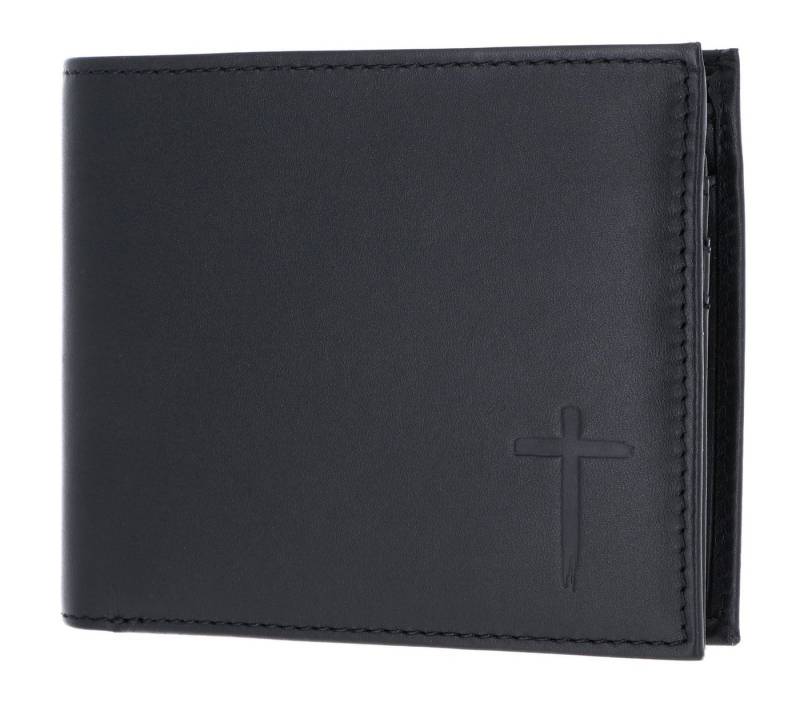 OXMOX Geldbörse Querscheinbörse, aus echtem Rindsleder mit RFID-Blocker Schutz von OXMOX