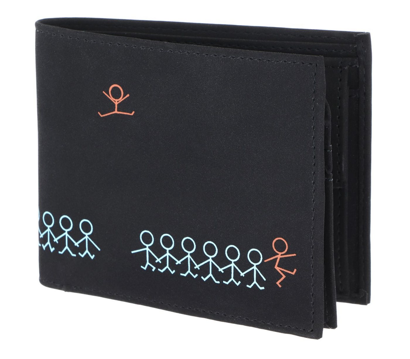 OXMOX Geldbörse Querscheinbörse, mit RFID-Blocker Schutz von OXMOX