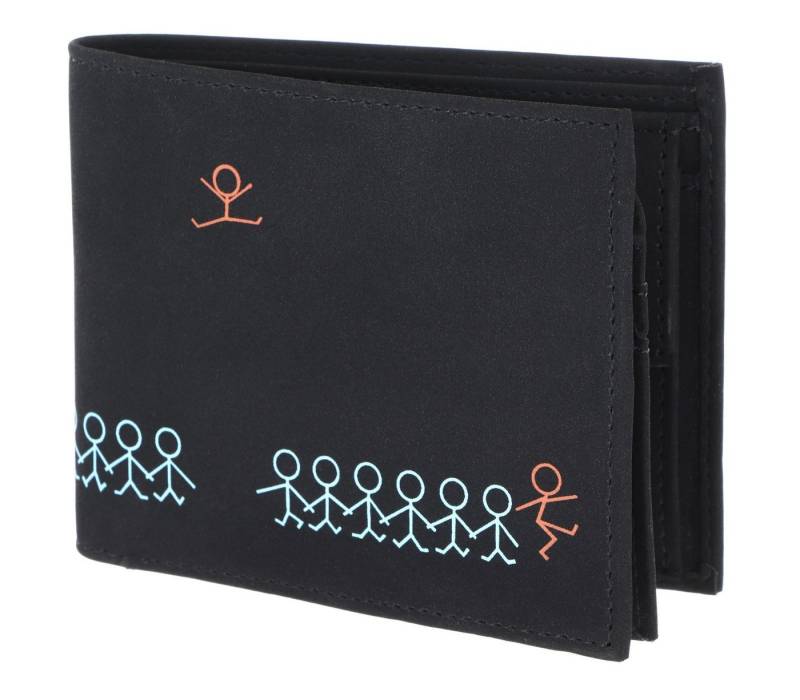 OXMOX Geldbörse Querscheinbörse, mit RFID-Blocker Schutz von OXMOX