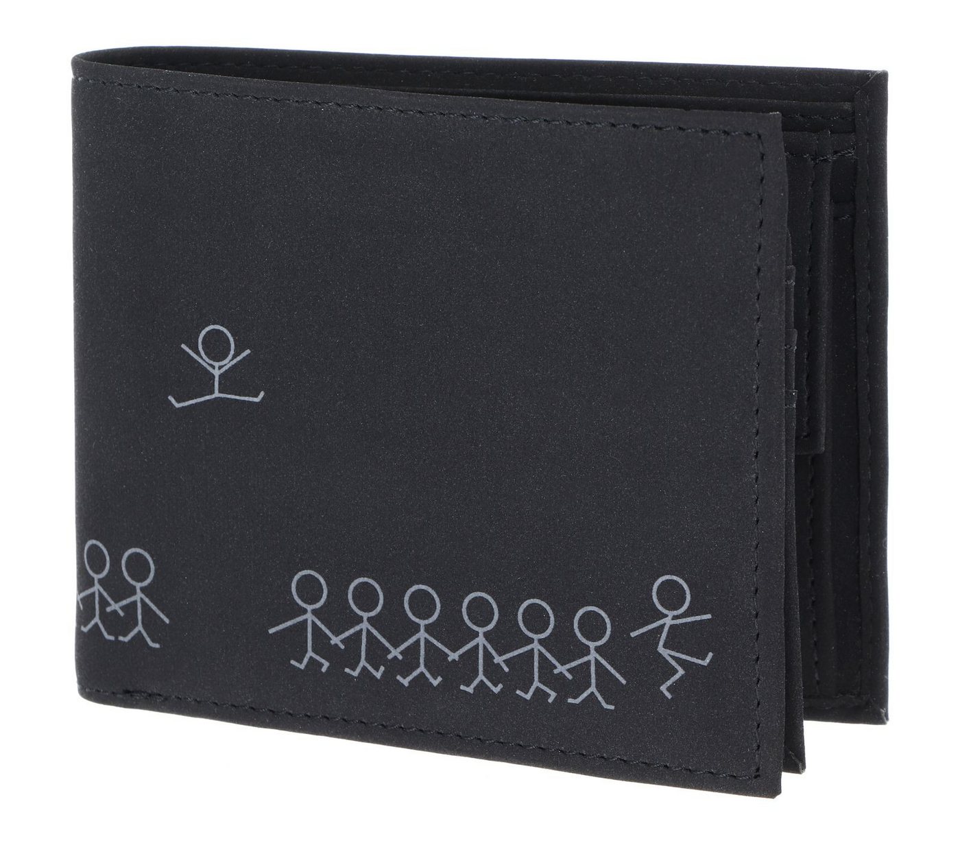 OXMOX Geldbörse Querscheinbörse, mit RFID-Blocker Schutz von OXMOX