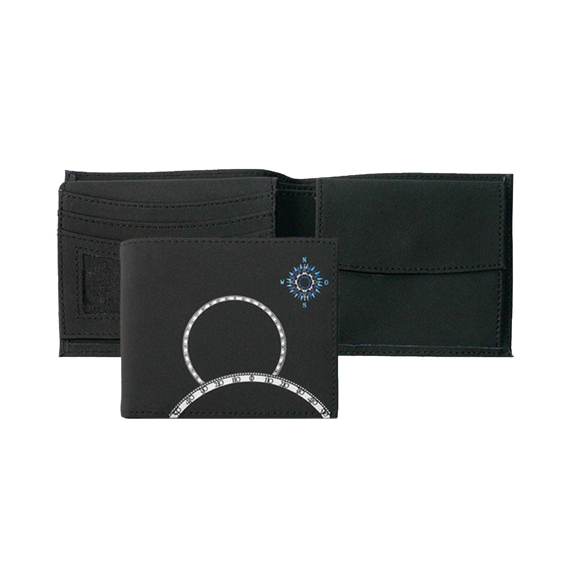 OXMOX - OXMOX RFID QUERSCHEINBÖRSE WINDROSE Schwarz von OXMOX