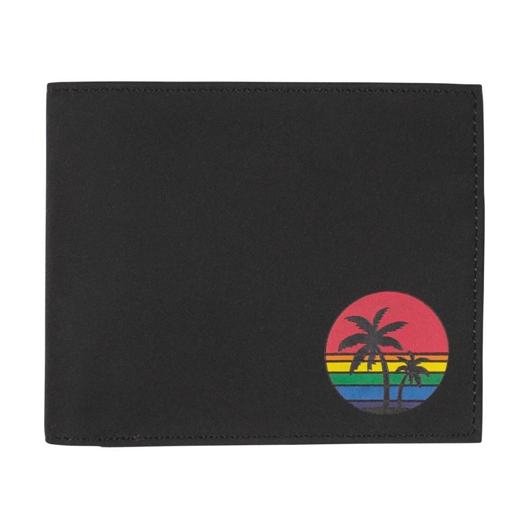 OXMOX - Scheintasche Querscheinbörse Rainbow Palms Schwarz von OXMOX