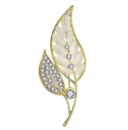 Broschen Brosche Blätter Brosche Weiblich Retro Temperament Exquisiten Anstecknadel Kleidungszubehör Anstecknadel for Frauen Anstecknadeln von OXOAMP