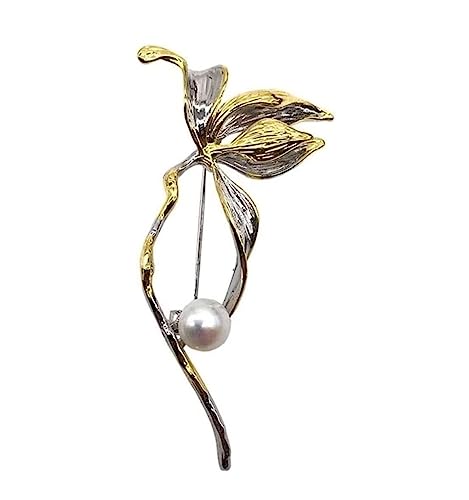 Broschen Brosche Damen Anstecknadel Natürliche Perlenbrosche Anstecknadel Luxus-Atmosphäre Accessoires High-End-Anstecknadel for Damen Anstecknadeln von OXOAMP
