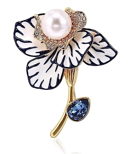 Broschen Brosche Damen Brosche Anstecknadel Damenmode Kristallbrosche Mantel Revers Schal Schal Anstecknadel for Party Hochzeit Bankett Anstecknadel for Frauen Anstecknadeln von OXOAMP