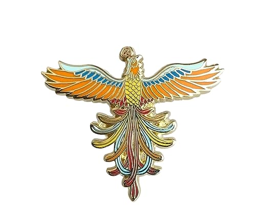 Broschen Brosche Emaille Phoenix Abzeichen Brosche Anstecknadeln Schmuck, Chinesische Vögel Retro Palast Broschen, Klassische Kleidung Zubehör Anstecknadel Anstecknadeln von OXOAMP