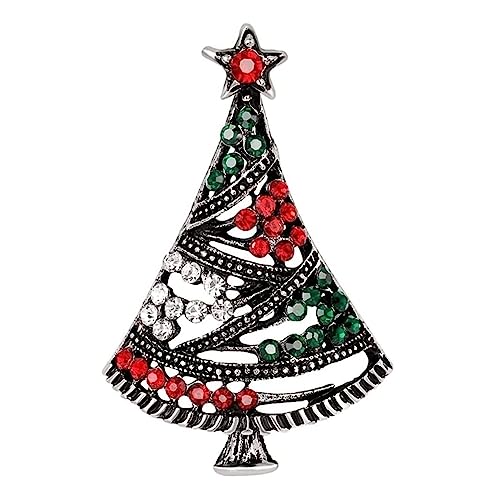Broschen Brosche Neuartige Unikate Brosche Geschenk Corsage Weihnachtsbaum und Weihnachtsdekoration Weihnachtsbrosche Schmuck for Frauen Anstecknadel Anstecknadeln von OXOAMP