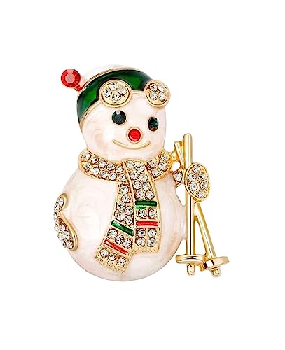Broschen Brosche Schneemann-Brosche Weihnachtsbrosche Persönlichkeit Wilde Accessoires for Männer und Frauen Kleidung Dekor Anstecknadel for Frauen Anstecknadeln von OXOAMP