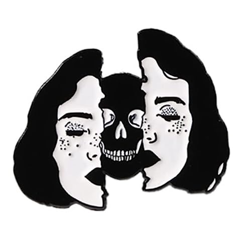 Broschen Brosche mit Totenkopf-Motiv im Punk-Stil, kreative Persönlichkeit, Gesicht, Abzeichen, dunkle Accessoires, Schnalle, Anstecknadel, Anzug, Mantel, Tasche, Dekoration, Anstecknadel Anstecknadel von OXOAMP
