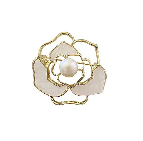 Broschen Broschennadeln und Broschen Perlenaccessoires Geschenk Blumenbrosche Kamelie Brosche for Frauen Mädchen Brosche Blumenstrauß Anstecknadel for Frauen Anstecknadeln von OXOAMP