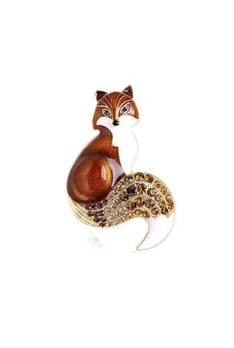 Broschen Frauen Emaille Tier Pin Brosche Verfügbar Design Schmuck Party Kausalen Brosche Pins Anstecknadeln(Brown) von OXOAMP