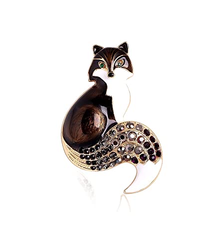 Broschen Frauen Emaille Tier Pin Brosche Verfügbar Design Schmuck Party Kausalen Brosche Pins Anstecknadeln(Noir) von OXOAMP
