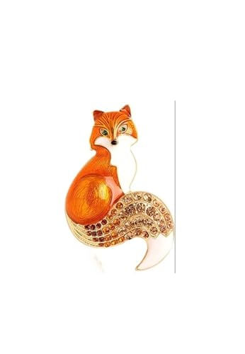 Broschen Frauen Emaille Tier Pin Brosche Verfügbar Design Schmuck Party Kausalen Brosche Pins Anstecknadeln(Orange) von OXOAMP