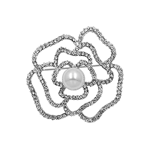 Broschen Kristall Strass Und Simulierte Perle Rose Blume Brosche Pins Mode Anstecknadeln Broschen Kristall Strass Und Simulierte Perle Rose Blume Brosche Pins Mode Anstecknadeln von OXOAMP