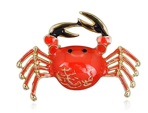 Broschen Rote Krabbenbrosche, Zinklegierung, Tierbrosche, Herrenanzug-Anstecknadel, Damenschmuck, Bekleidungszubehör, Anstecknadel for Frauen Anstecknadeln Broschen Rote Krabbenbrosche, Zinklegierung, Tierbrosche, Herrenanzug-Anstecknadel, Damenschmuck, Bekleidungszubehör, Anstecknadel for Frauen Anstecknadeln von OXOAMP