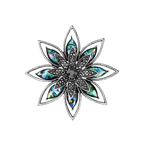 Broschen Zarte Brosche Sanghua Elegante Brosche Schal Schal Schnalle Strass Perlen Brosche Dekoration Fliege Anstecknadel for Damen Anstecknadeln von OXOAMP