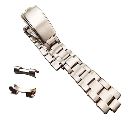 OXOLAMRIN Edelstahl-Metallarmband, Luxuriöse 20 mm 317L-Edelstahl-Niete mit gebogenem Ende, Schrauben for Oyster-Uhrenarmband, passend for das Armband von OXOLAMRIN