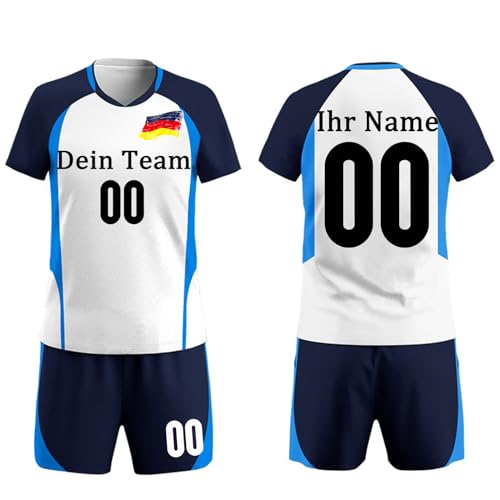 Benutzerdefiniertes Volleyball Trikot mit Name und Nummer des Teams für Mädchen und Frauen Volleyball Shirt Personalisiert von OXOQAQ