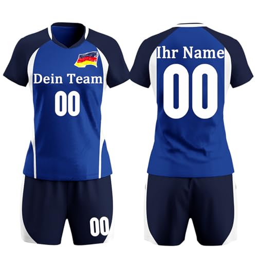 Benutzerdefiniertes Volleyball Trikot mit Name und Nummer des Teams für Mädchen und Frauen Volleyball Shirt Personalisiert von OXOQAQ