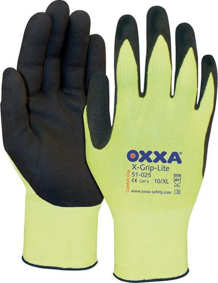 OXXA Arbeitshandschuhe 12 Paar OXXA Montagehandschuh X-Grip-Lite Gr. 11 Arbeitshandschuh 0 von OXXA
