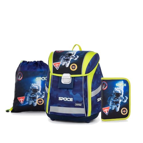 OXY BAG Schulranzen 3 TLG Set Premium Light Ergonomische Schulrucksack Set Ergonomisch, 27L, Reflektoren, mit Etui & Sportbeutel Schulset mädchen für 1. - 3. Klasse Back to School von OXY BAG