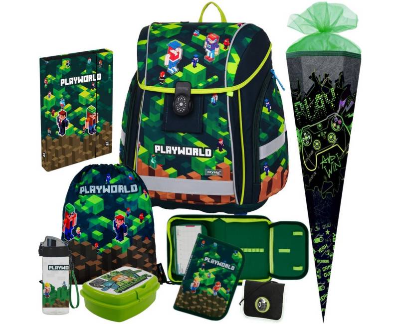 OXYBAG Schulranzen 1.Klasse Jungen in unterschiedlichen Sets (8-tlg) von OXYBAG