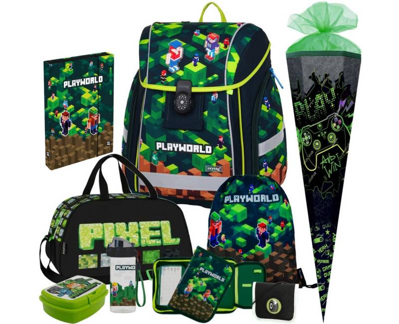 OXYBAG Schulranzen 1.Klasse Jungen in unterschiedlichen Sets (9-tlg) von OXYBAG