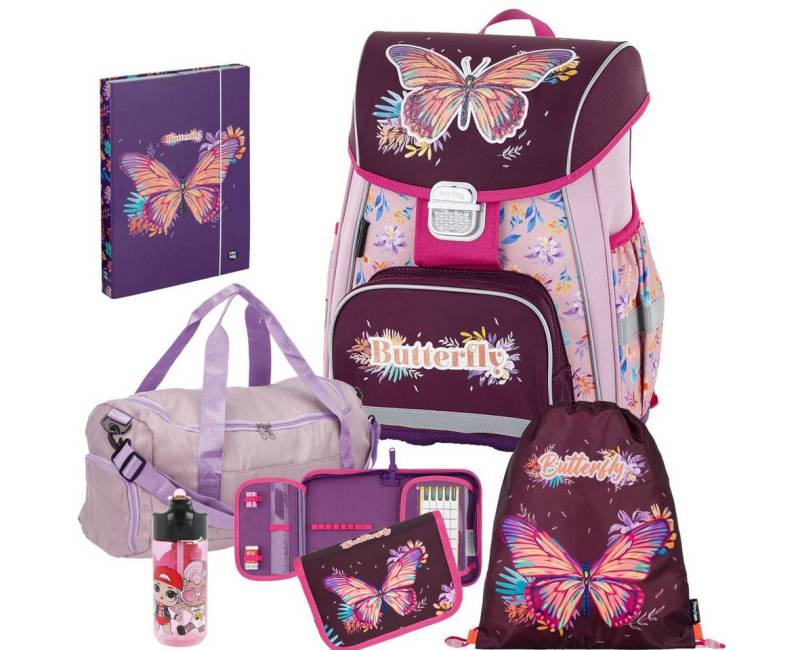 OXYBAG Schulranzen 1.Klasse Mädchen in unterschiedlichen Sets (6-tlg) von OXYBAG