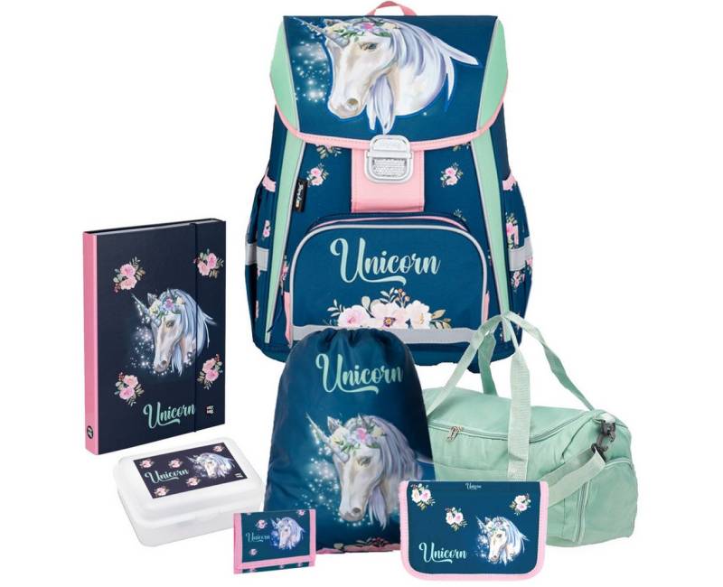 OXYBAG Schulranzen 1.Klasse Mädchen in unterschiedlichen Sets (7-tlg) von OXYBAG