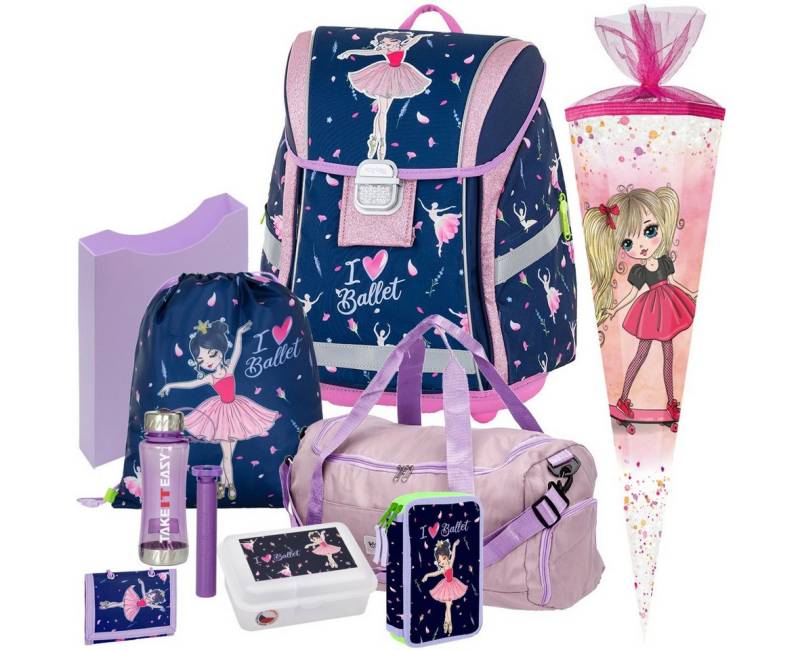 OXYBAG Schulranzen 1.Klasse Mädchen in unterschiedlichen Sets (9-tlg) von OXYBAG