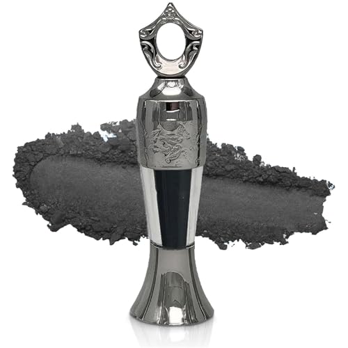 Arabic 𝒌𝒐𝒉𝒍 Powder Eyeliner – 100% natürliche ägyptische Mineralformel, handgefertigte, wasserfeste & wischfeste, langanhaltende, intensive Farbwirkung, arabischer Lidstrich (BLACK) von OYCXXCX