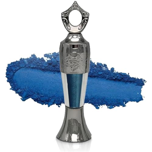 Arabic 𝒌𝒐𝒉𝒍 Powder Eyeliner – 100% natürliche ägyptische Mineralformel, handgefertigte, wasserfeste & wischfeste, langanhaltende, intensive Farbwirkung, arabischer Lidstrich (BLUE) von OYCXXCX