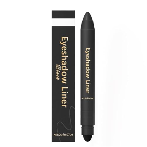 Chiura Shadow Liner 2-in-1 Eyeliner-Lidschattenstift, wasserfester, wischfester Augen-Make-up-Stift mit integriertem Blender-Schwamm, cremiger Lidschattenstift und Eyeliner-Stift (#D) von OYCXXCX