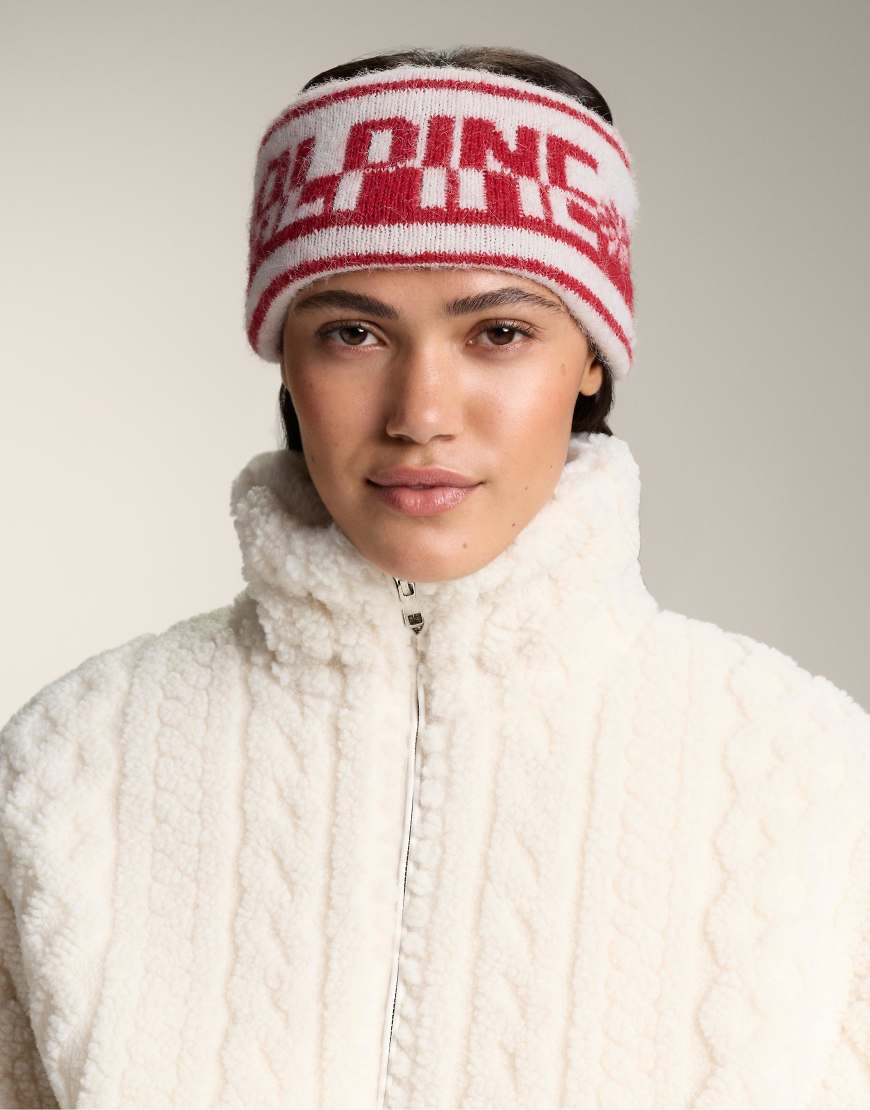 OYSHO - Stirnband in Rot mit Jacquard-Muster von OYSHO