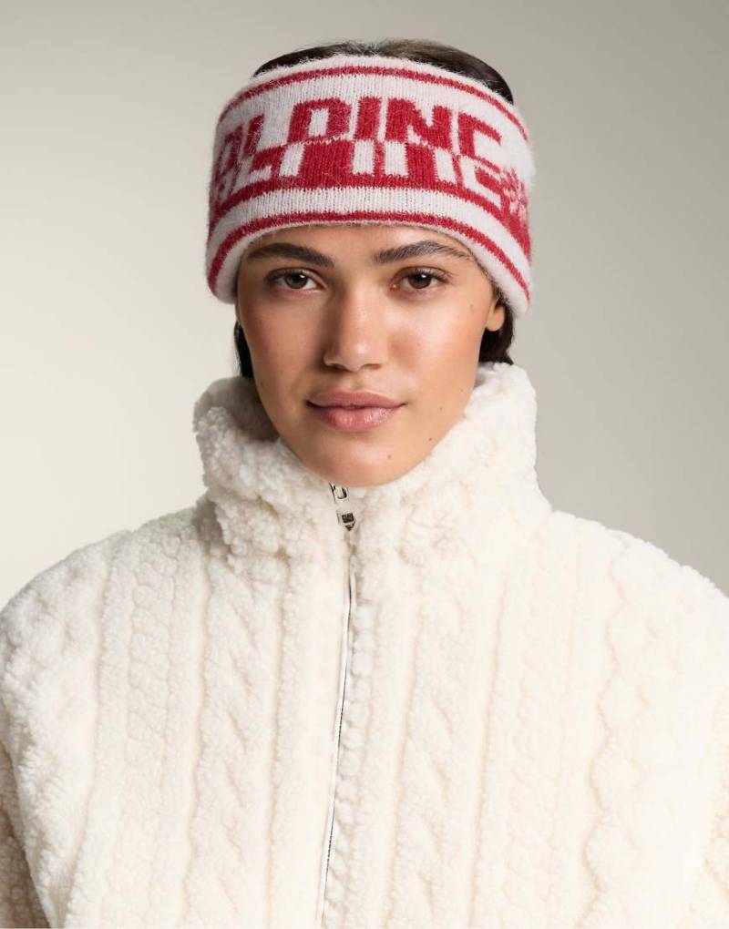 OYSHO - Stirnband in Rot mit Jacquard-Muster von OYSHO