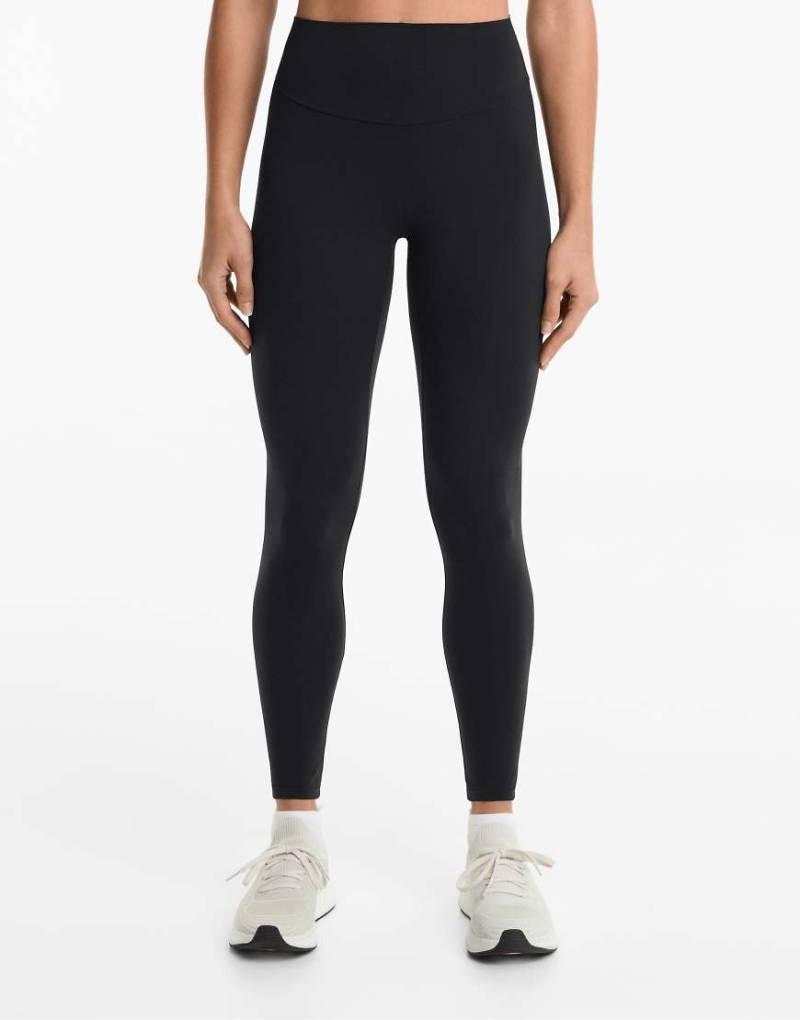 Oysho - Comfortlux - Knöchellange Leggings in Schwarz mit hohem Bund von Oysho