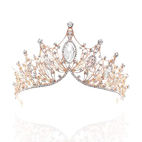 Hochzeitskranz für Braut Strass Prinzessin Diadem für Frauen Ballkranz Königin Krone Hand Hand Krone Hochzeit Haarschmuck Krone Strass Schmuck Strass, Strass, jewelry von OYSJ