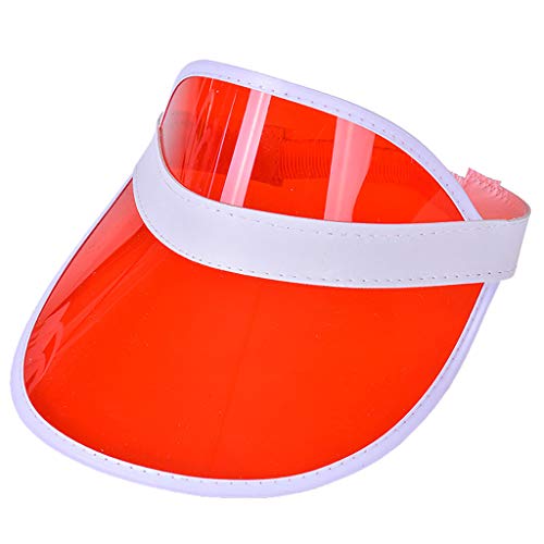 OYSOHE Damen & Herren Retro Schildkappe - Sun Visor Cap - 80s Poker Visier Mütze Golf Visor Hat Adult One size von OYSOHE Damen