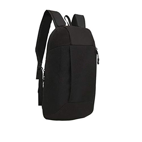 OYSOHE Herren Damen Kleine Sportrucksack Wanderrucksack Schultaschen Unisex Umhängetasche Handtasche(Schwarz,One Size) von OYSOHE Damen